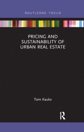 bokomslag Pricing and Sustainability of Urban Real Estate