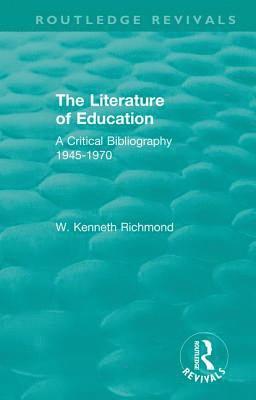 bokomslag The Literature of Education