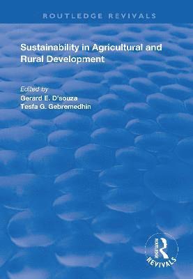 Sustainability in Agricultural and Rural Development 1
