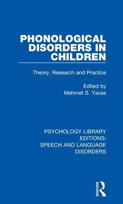 bokomslag Phonological Disorders in Children