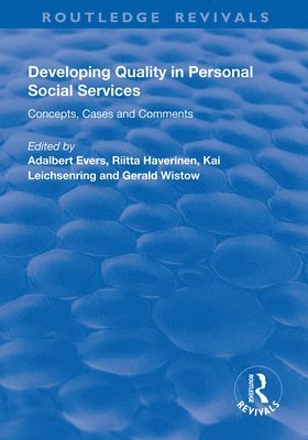 bokomslag Developing Quality in Personal Social Services