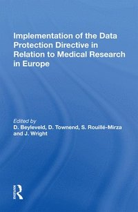 bokomslag Implementation of the Data Protection Directive in Relation to Medical Research in Europe