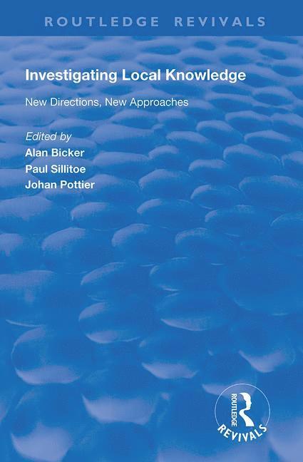 Paul Sillitoe - Investigating Local Knowledge, Häftad