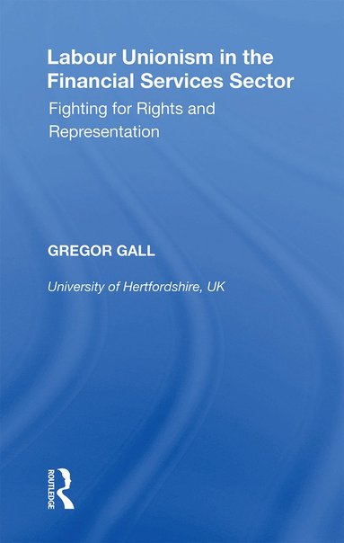 bokomslag Labour Unionism in the Financial Services Sector