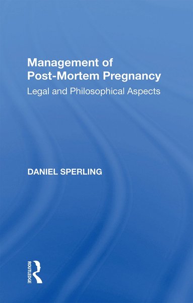 bokomslag Management of Post-Mortem Pregnancy