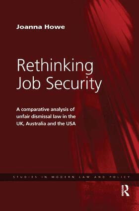 Joanna Howe - Rethinking Job Security, Häftad