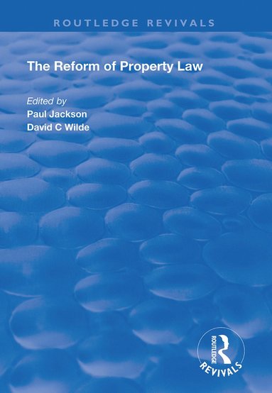 bokomslag Reform of Property Law