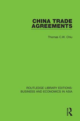 bokomslag China Trade Agreements