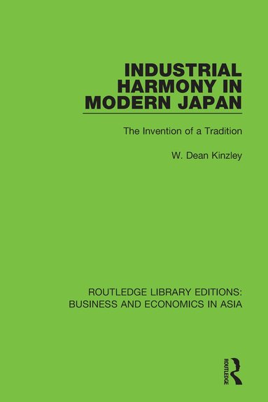 bokomslag Industrial Harmony in Modern Japan