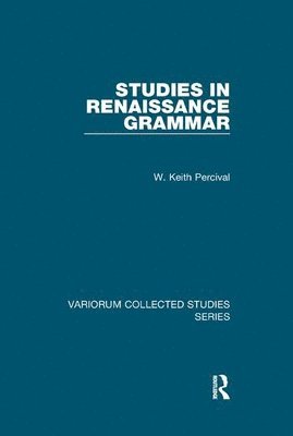 bokomslag Studies in Renaissance Grammar