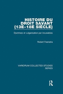 Histoire du droit savant (13e18e sicle) 1