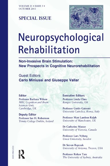 Carlo Miniussi, Giuseppe Vallar - Non-Invasive Brain Stimulation: New Prospects in Cognitive Neurorehabilitation, Häftad