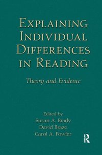 bokomslag Explaining Individual Differences in Reading