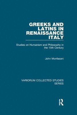 Greeks and Latins in Renaissance Italy 1