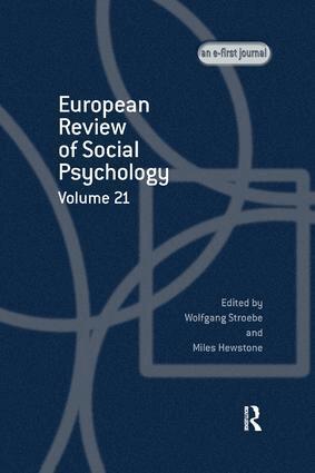 Miles Hewstone, Wolfgang Stroebe - European Review of Social Psychology: Volume 21, Häftad