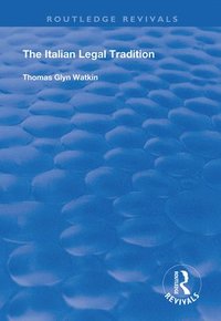 bokomslag The Italian Legal Tradition