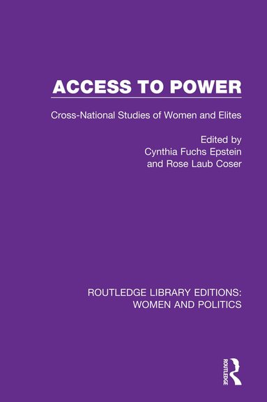 Cynthia Fuchs Epstein, Rose Laub Coser - Access to Power, Häftad