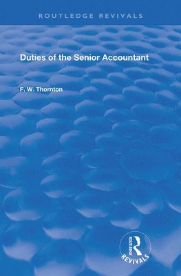 Duties of the Senior Accountant 1