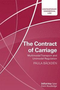 bokomslag The Contract of Carriage