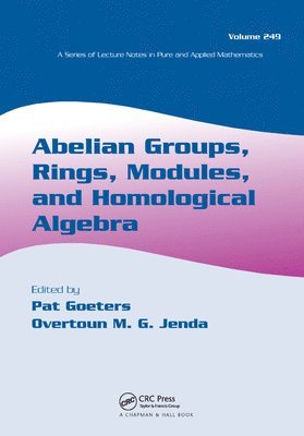 bokomslag Abelian Groups, Rings, Modules, and Homological Algebra