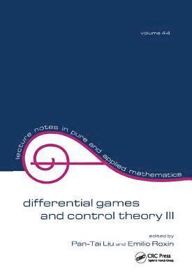 Differential Games and Control Theory Iii 1