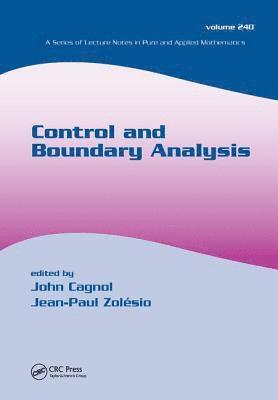 Control and Boundary Analysis 1