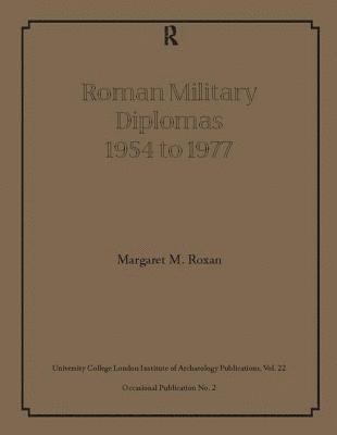 bokomslag Roman Military Diplomas 1954 to 1977
