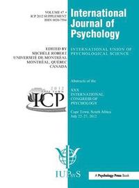 bokomslag XXX International Congress of Psychology: Abstracts