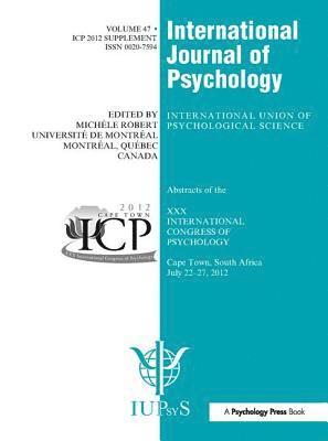 bokomslag XXX International Congress of Psychology: Abstracts