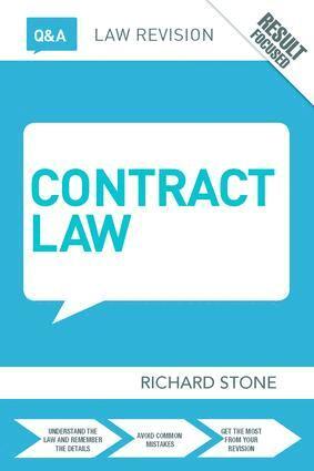 Richard Stone - Q&A Contract Law, Inbunden