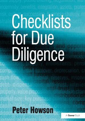 Peter Howson - Checklists for Due Diligence, Inbunden