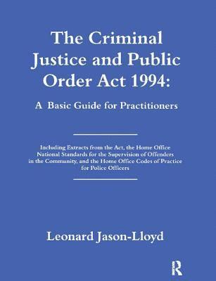 bokomslag The Criminal Justice and Public Order Act 1994