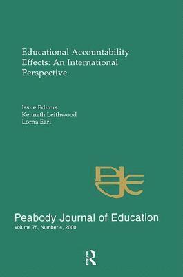 bokomslag Educational Accountability Effects