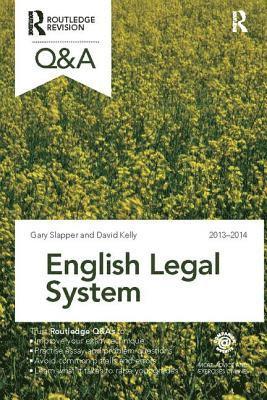 Gary Slapper - Q&A English Legal System 2013-2014, Inbunden