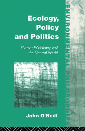 bokomslag Ecology, Policy and Politics