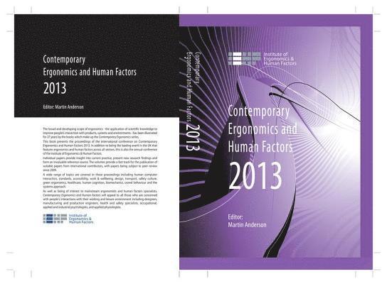 Contemporary Ergonomics and Human Factors 2013 1