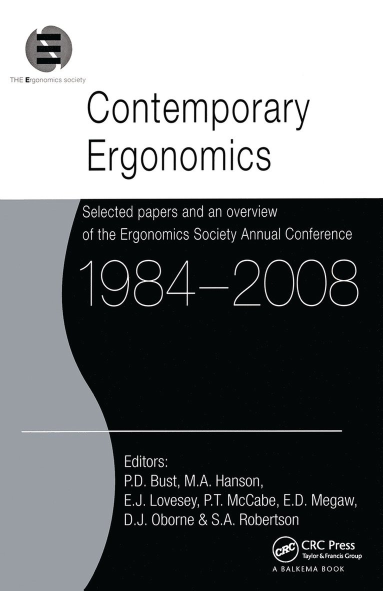 Philip D. Bust - Contemporary Ergonomics 1984-2008, Inbunden