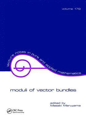 Masaki Maruyama, Masaki (Kyoto University) Maruyama - Moduli of Vector Bundles, Inbunden
