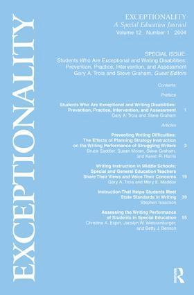 Gary A. Troia, Steve Graham - Students Who Are Exceptional and Writing Disabilities, Inbunden