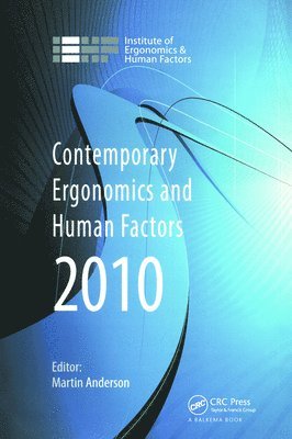 bokomslag Contemporary Ergonomics and Human Factors 2010