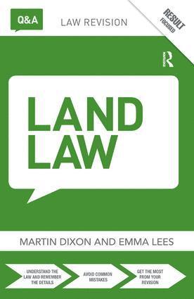 Martin Dixon, Emma Lees, UK) Dixon, Martin (University of Cambridge, UK) Lees, Emma (University of Cambridge - Q&A Land Law, Inbunden