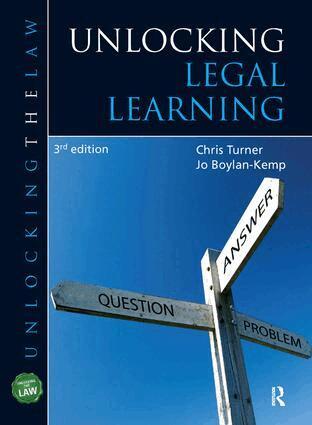 Chris Turner, Jo Boylan-Kemp - Unlocking Legal Learning, Inbunden