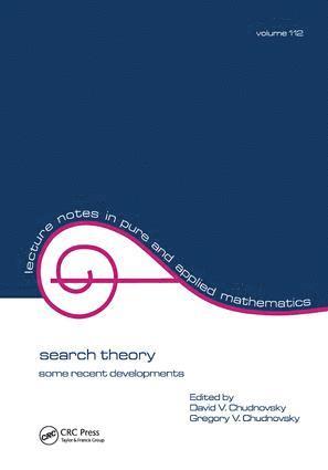 David V. Chudnovsky, Gregory V. Chudnovsky - Search Theory, Inbunden