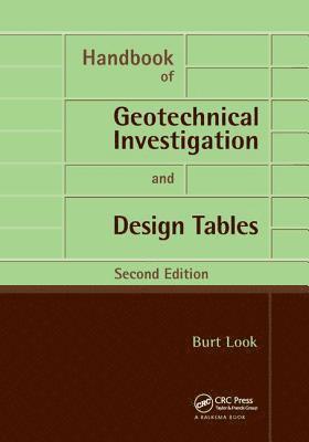 bokomslag Handbook of Geotechnical Investigation and Design Tables