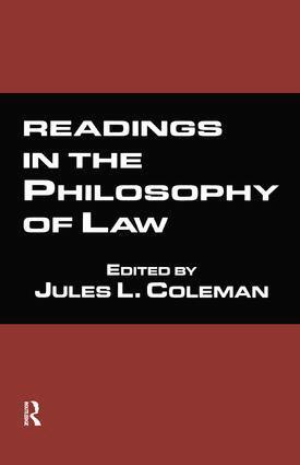Jules L. Coleman - Readings in the Philosophy of Law, Inbunden