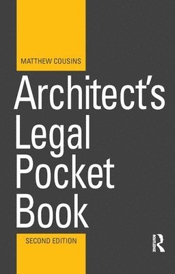 bokomslag Architect's Legal Pocket Book