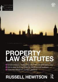 bokomslag Property Law Statutes 2012-2013