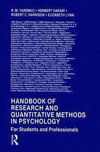 bokomslag Handbook of Research and Quantitative Methods in Psychology