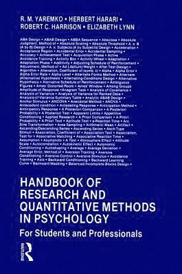 Handbook of Research and Quantitative Methods in Psychology 1
