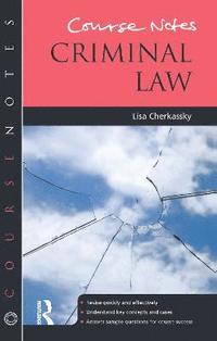 bokomslag Course Notes: Criminal Law